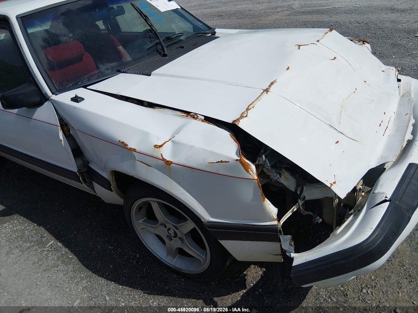 FORD MUSTANG 1991 VIN 1FACP41M1MF176971