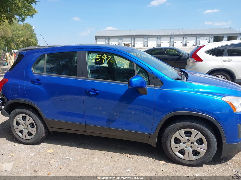 CHEVROLET TRAX 2015 VIN KL7CJKSB9FB090554