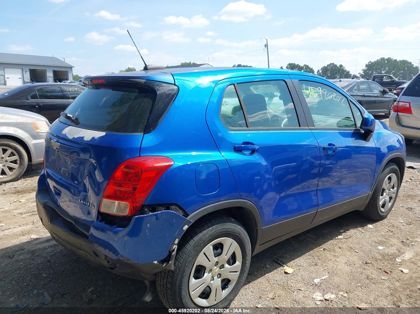 CHEVROLET TRAX 2015 VIN KL7CJKSB9FB090554