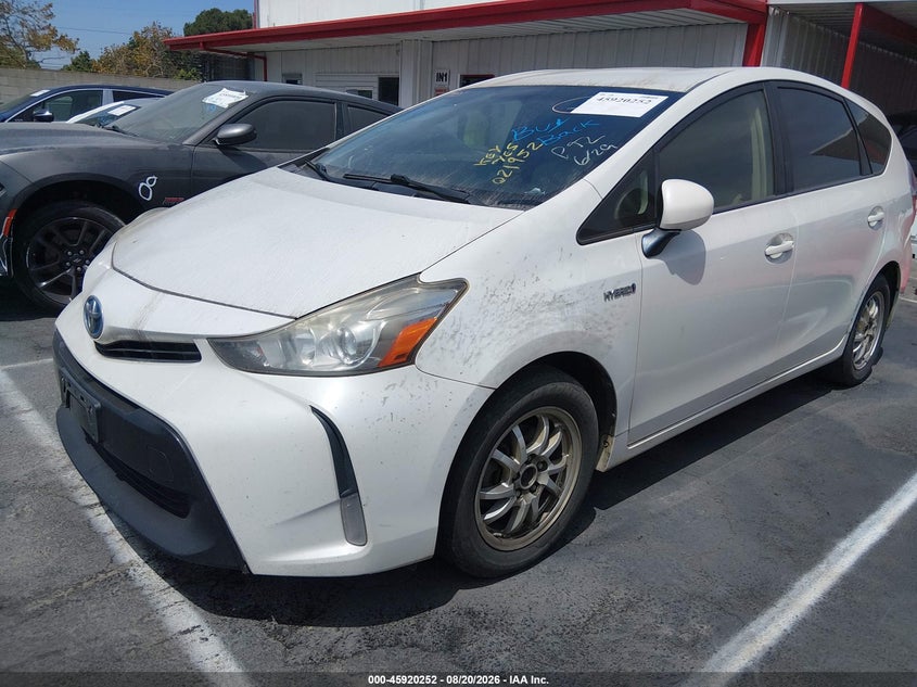 Vin: jtdzn3eu3fj021952, lot: 46419340, toyota prius v 20152