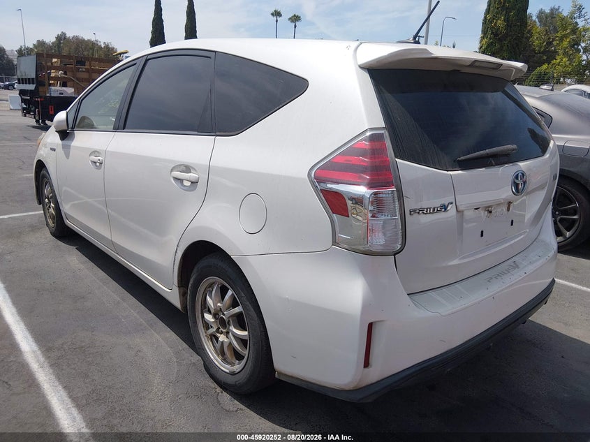 Vin: jtdzn3eu3fj021952, lot: 46419340, toyota prius v 20153