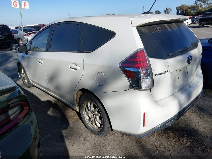 Vin: jtdzn3eu3fj021952, lot: 46419340, toyota prius v 20153