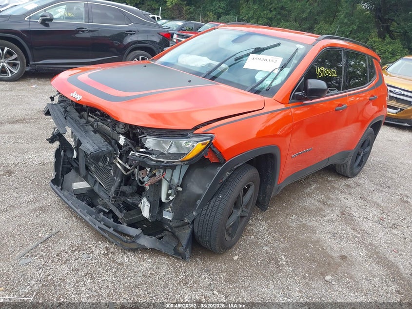 2018 Jeep Compass, Удар спереди, IAAI, VIN 3C4NJDAB0JT201153 — фото 2