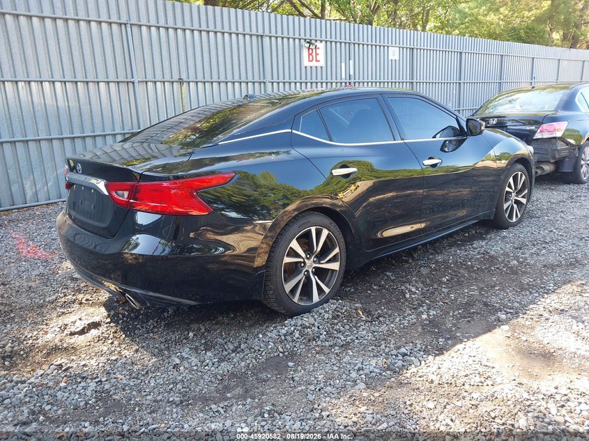 2016 NISSAN MAXIMA auction photo 4