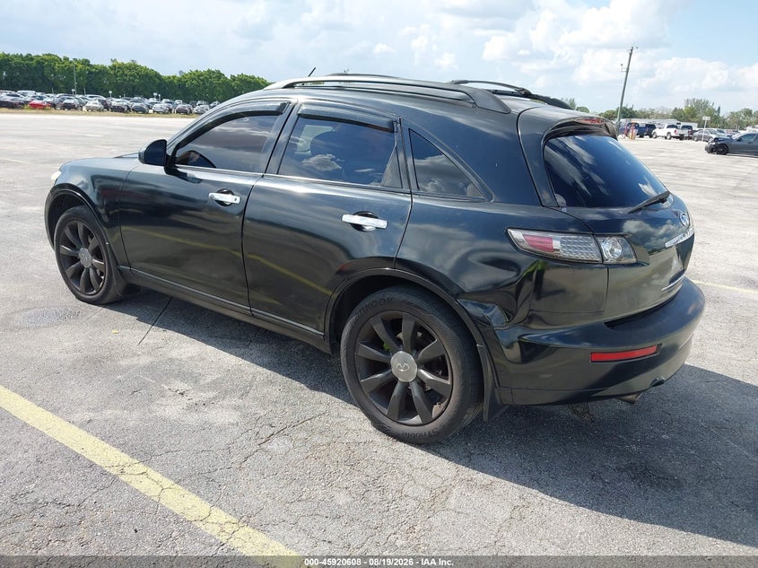 INFINITI FX35 2005 VIN JNRAS08W85X205992