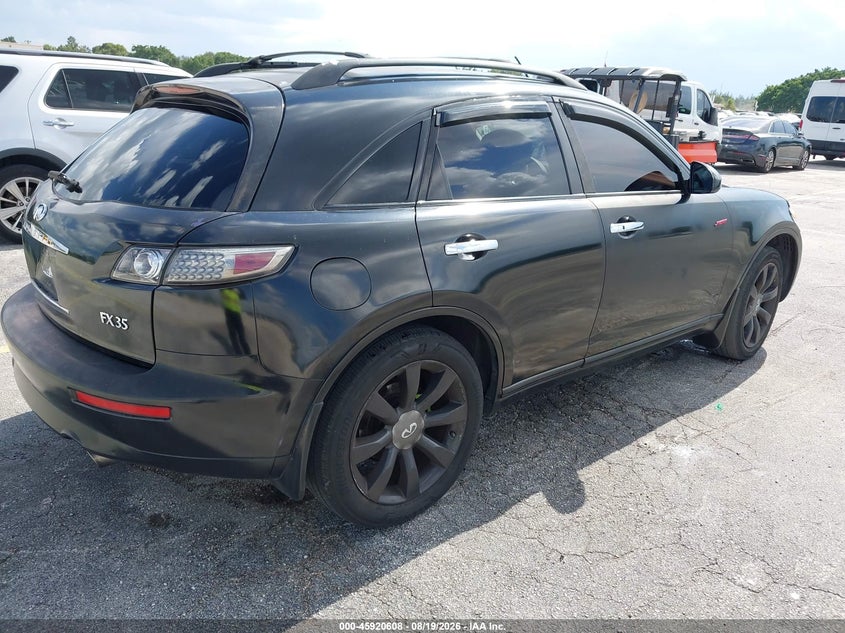 INFINITI FX35 2005 VIN JNRAS08W85X205992