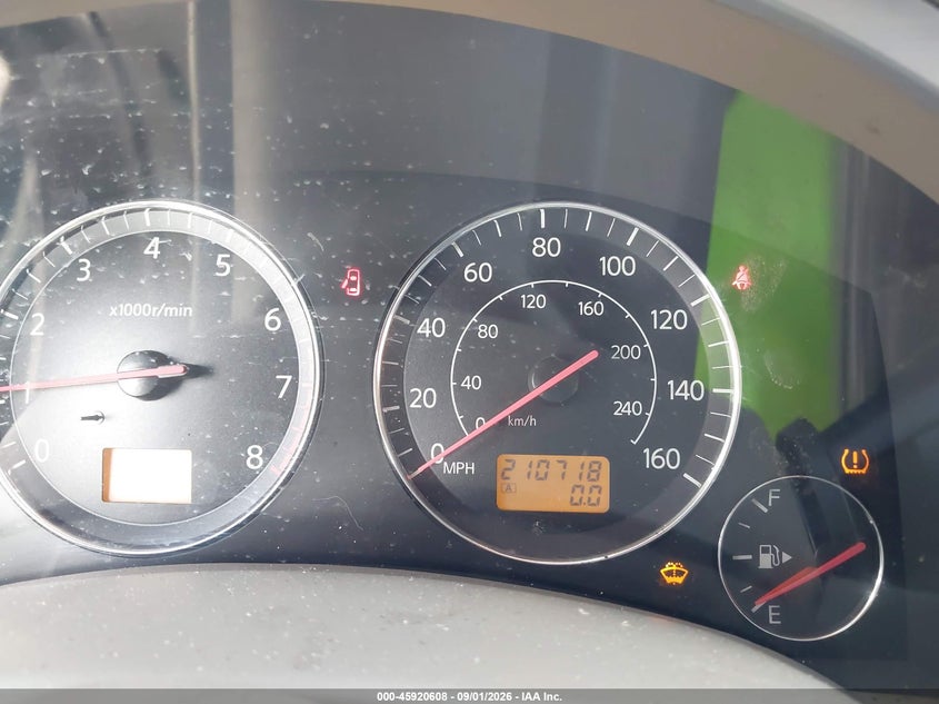 INFINITI FX35 2005 VIN JNRAS08W85X205992