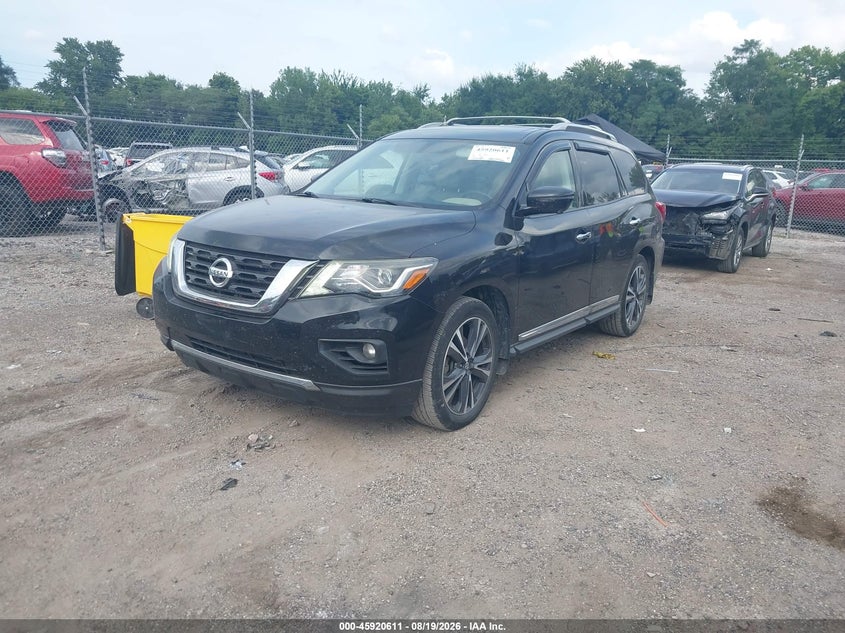 2018 Nissan Pathfinder, Удар ззаду, IAAI, VIN 5N1DR2MN8JC651543 — фото 2