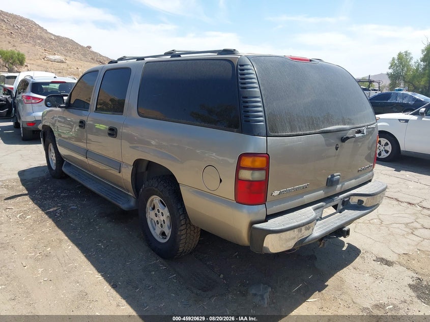 CHEVROLET SUBURBAN 1500 2003 VIN 3GNEC16T83G164382