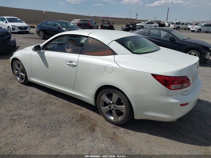 2010 LEXUS IS 250C auction photo 3