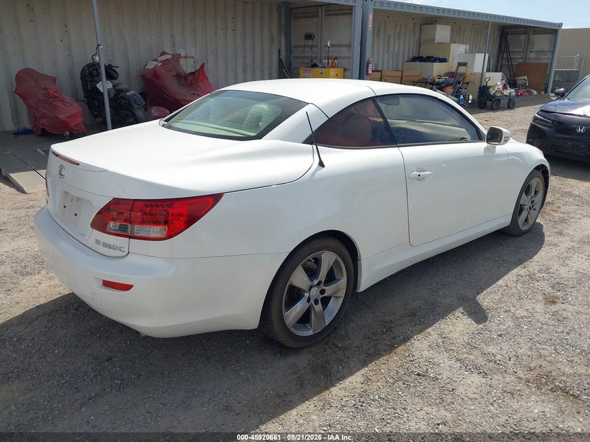 2010 LEXUS IS 250C auction photo 4