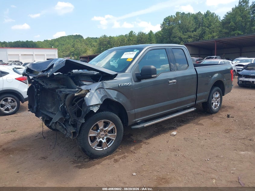 2015 Ford F-150, Front End, IAAI, VIN 1FTEX1C86FFB76825 — photo 2