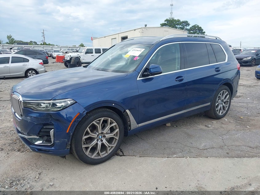 2019 BMW X7, Удар спереди, IAAI, VIN 5UXCW2C56KL084842 — фото 2