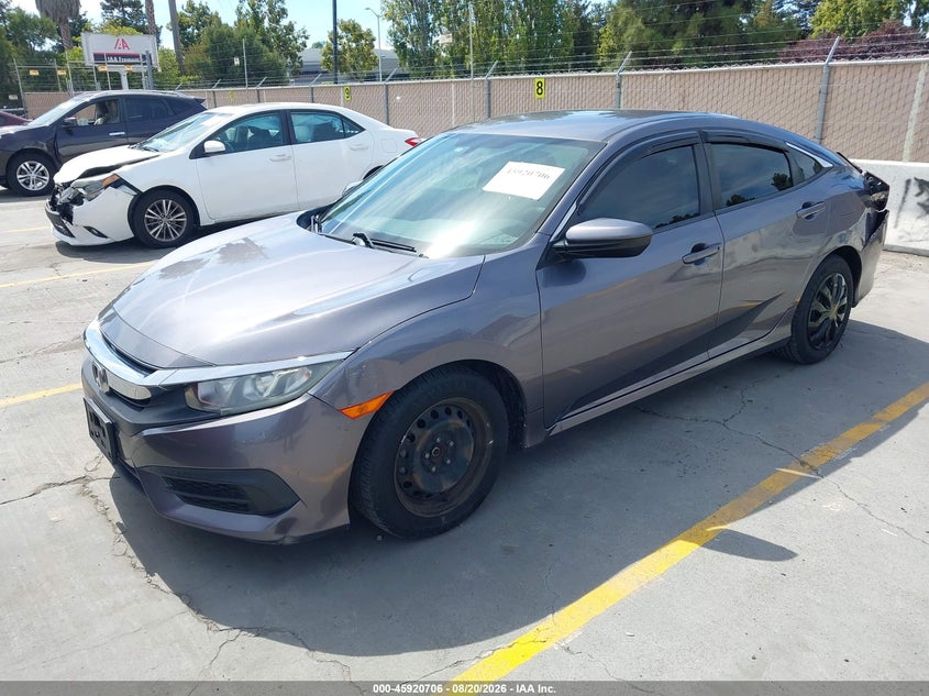 2017 Honda Civic, Удар сзади, IAAI, VIN 19XFC2F57HE231786 — фото 2