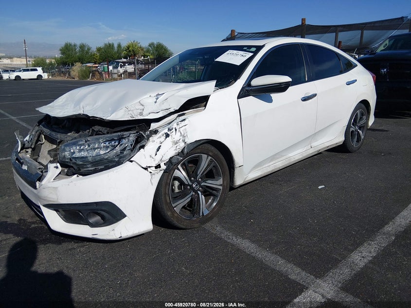 2016 Honda Civic, Front End, IAAI, VIN 19XFC1F92GE021821 — photo 2