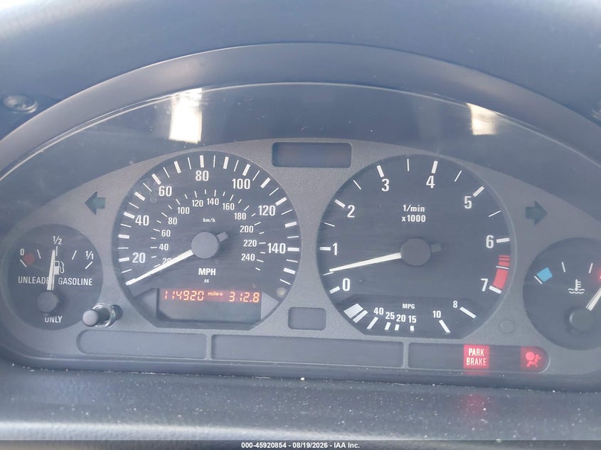BMW 328IC 1999 VIN WBABK8336XEY90439