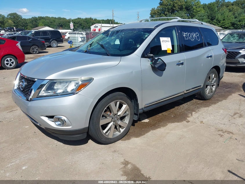 2014 Nissan Pathfinder, Storm Damage, IAAI, VIN 5N1AR2MM2EC700753 — photo 2