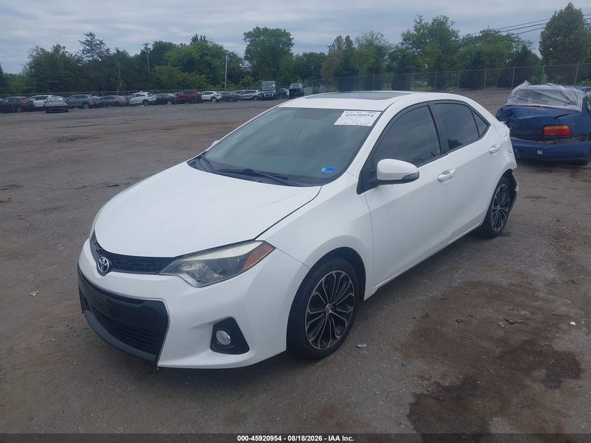 2016 Toyota Corolla, Rear, IAAI, VIN 2T1BURHE1GC721445 — photo 2