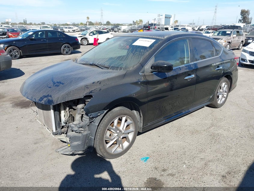 2013 Nissan Sentra, Удар спереду, IAAI, VIN 3N1AB7AP3DL657695 — фото 2