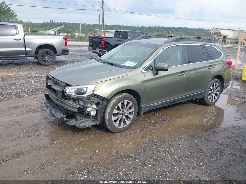 2016 Subaru Outback, Удар спереди, IAAI, VIN 4S4BSALC1G3201957 — фото 2