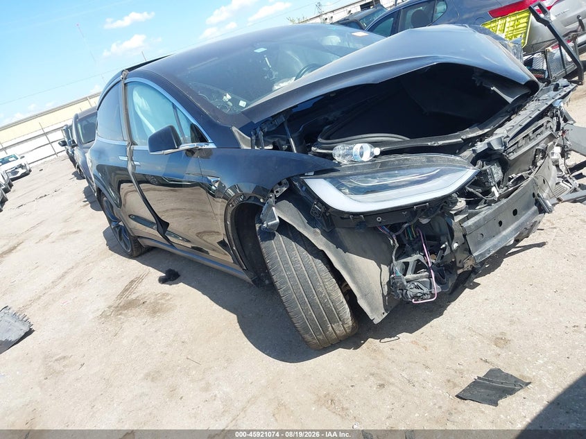 2020 Tesla Model X Long Range Dual Motor All-Wheel Drive/Long Range Plus Dual Motor All-Wheel Drive, Front, IAAI, VIN 5YJXCAE28LF239467