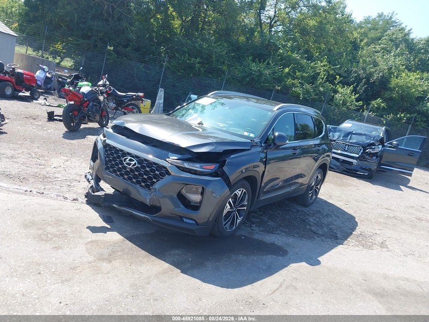 2020 Hyundai Santa Fe Limited 2.0T, Front End, IAAI, VIN 5NMS5CAAXLH288214 — photo 2