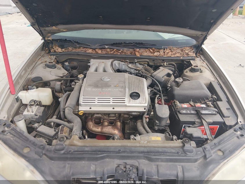 2000 LEXUS ES SEDAN 3.0L V-6 DOHC, VVT, 210HP