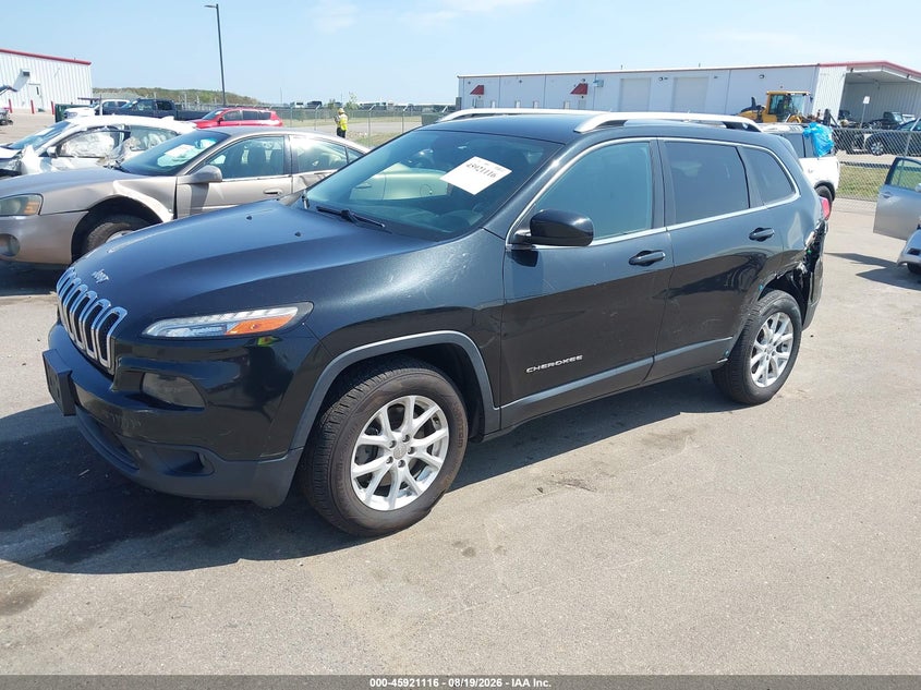 2015 Jeep Cherokee, Left Rear, IAAI, VIN 1C4PJMCBXFW540610 — photo 2