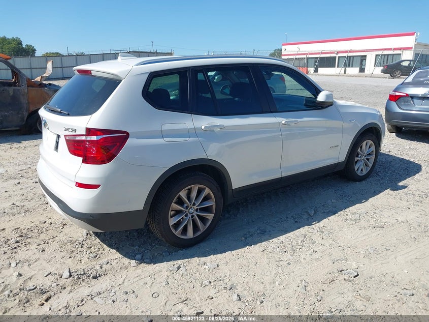 2015 BMW X3 SPORT UTILITY VEHICLE 2.0L I-4 DI, DOHC, VVT, TURBO, 240HP