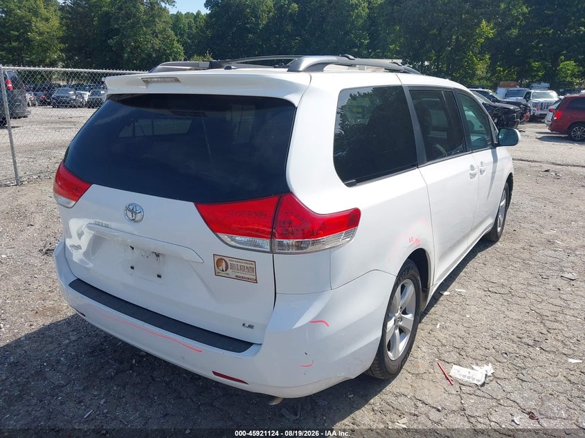 Vin: 5tdkk3dc6es429639, lot: 46420212, toyota sienna le v6 8 passenger 20144