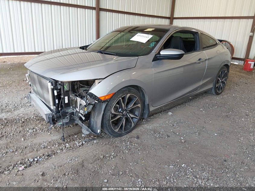2019 Honda Civic, Front & Rear, IAAI, VIN 2HGFC3A51KH750942 — photo 2