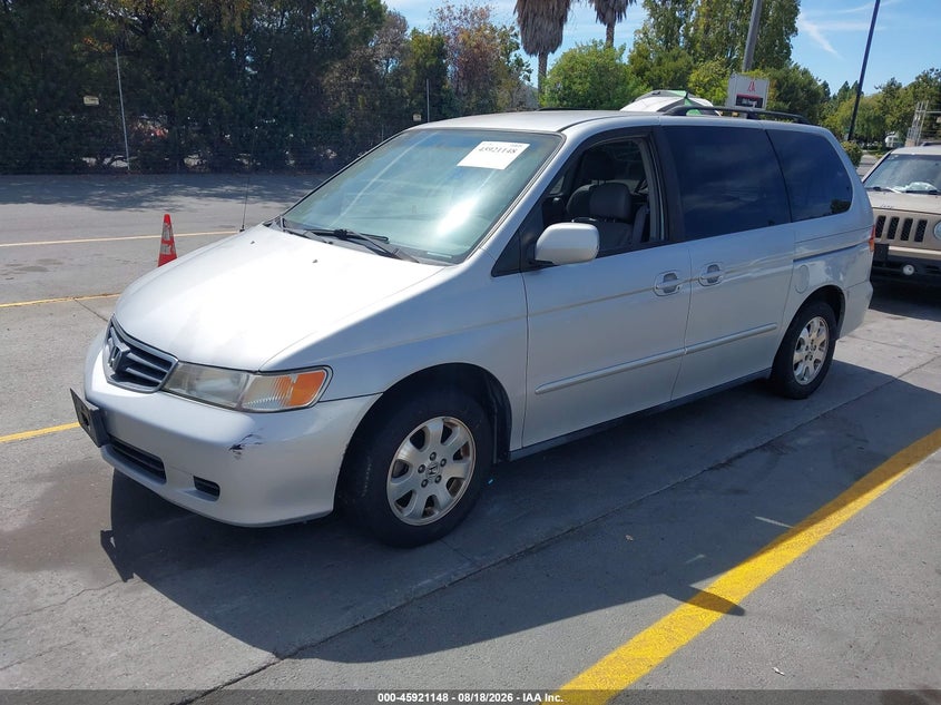 2002 Honda Odyssey, Звичайний знос, IAAI, VIN 2HKRL18962H536321 — фото 2