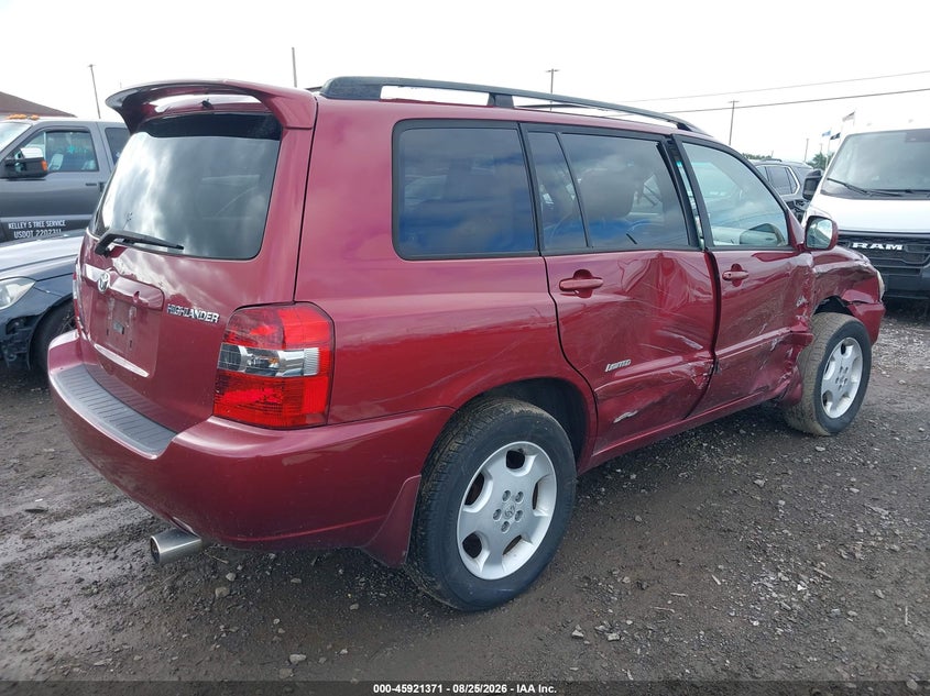 2006 TOYOTA HIGHLANDER SPORT UTILITY VEHICLE 3.3L V-6 DOHC, VVT, 215HP