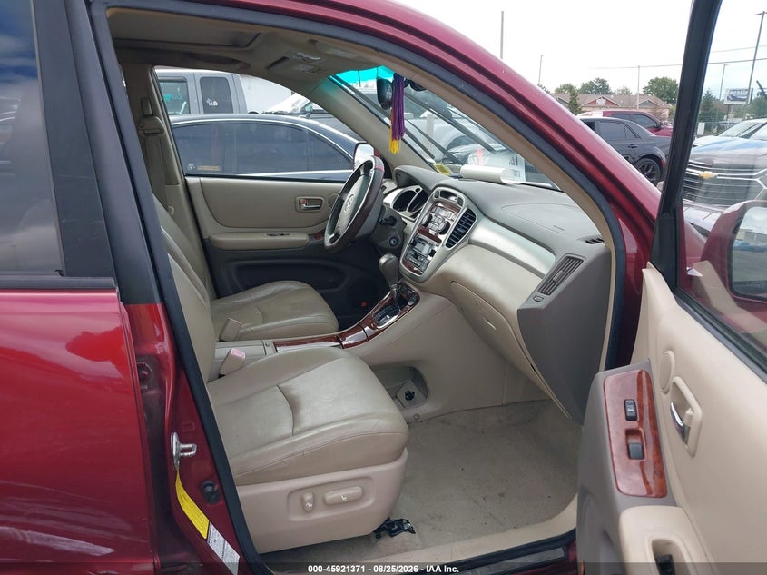 2006 TOYOTA HIGHLANDER SPORT UTILITY VEHICLE 3.3L V-6 DOHC, VVT, 215HP