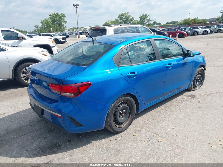 Vin: 3kpa24ad6pe587698, lot: 46420478, kia rio s 20234