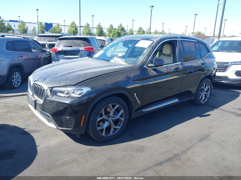 2023 BMW X3, Left Rear, IAAI, VIN WBX47DP09PN231179 — photo 2