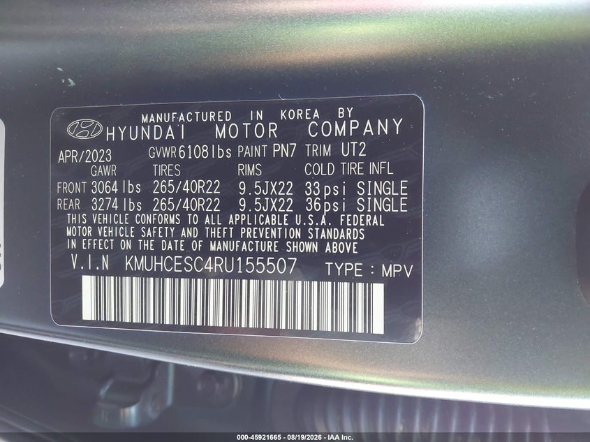 GENESIS GV80 2024 VIN KMUHCESC4RU155507