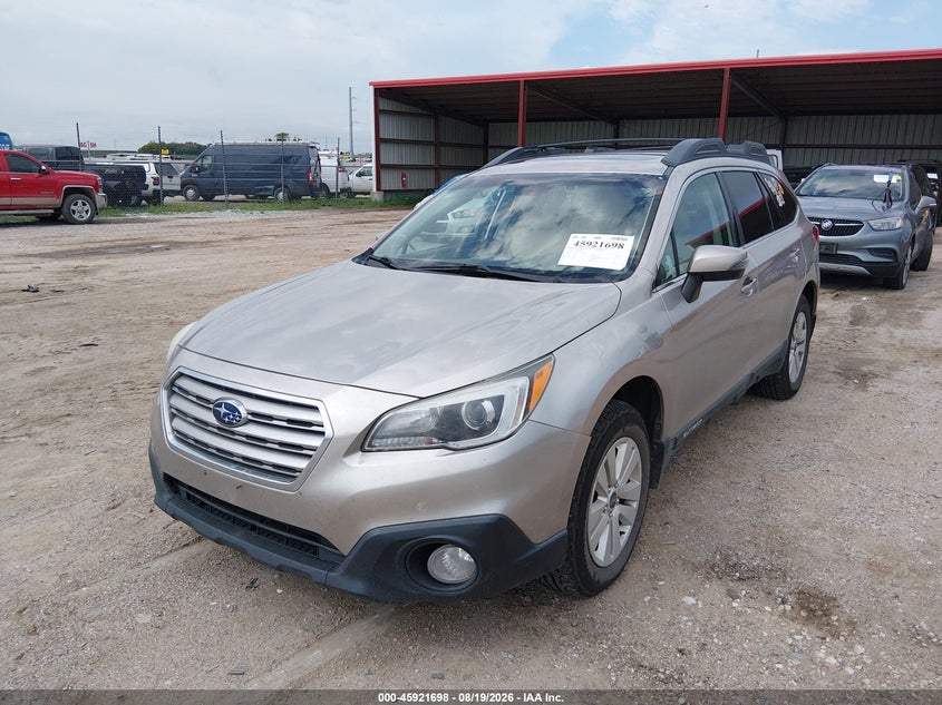 Vin: 4s4bsbhc5f3301301, lot: 46420786, subaru outback 2.5i premium 20152