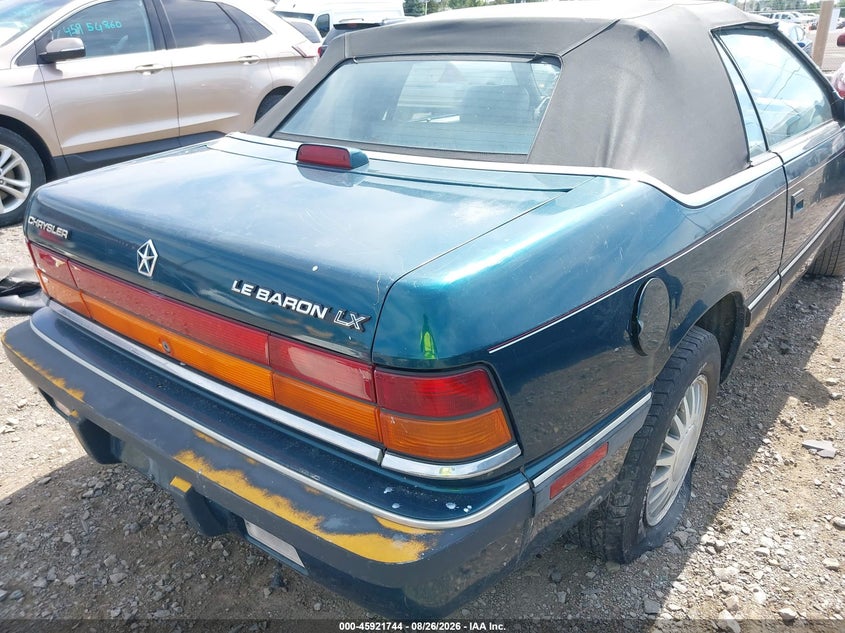 CHRYSLER LEBARON 1993 VIN 1C3XU5537PF540072