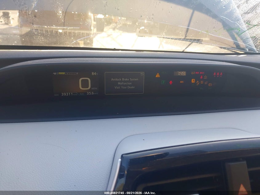 TOYOTA PRIUS 2020 VIN JTDL9RFU1L3018432