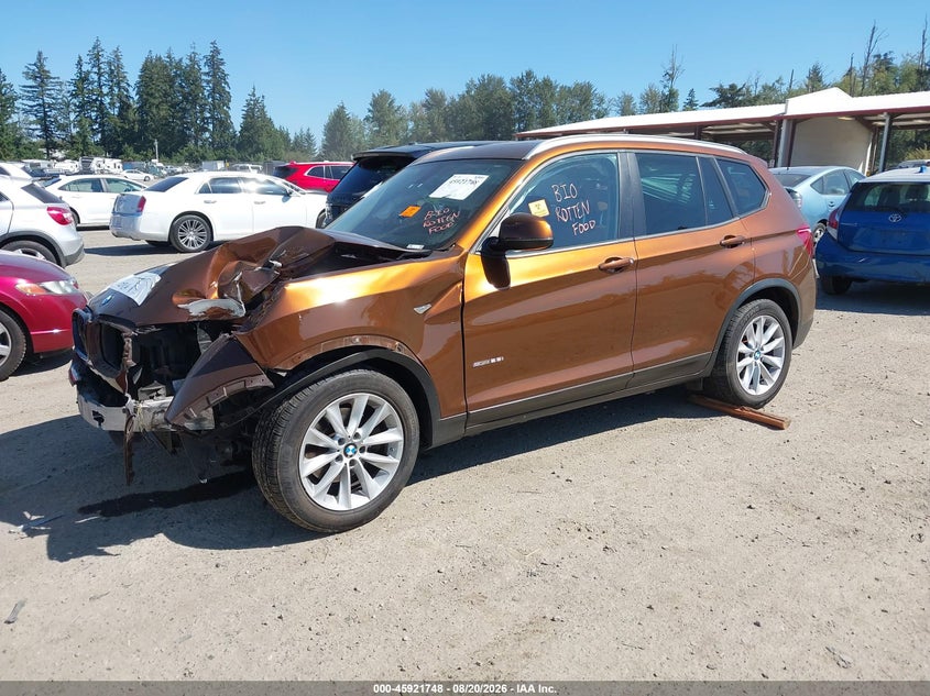 2017 BMW X3, Biohazard, IAAI, VIN 5UXWZ7C38H0V87248 — photo 2