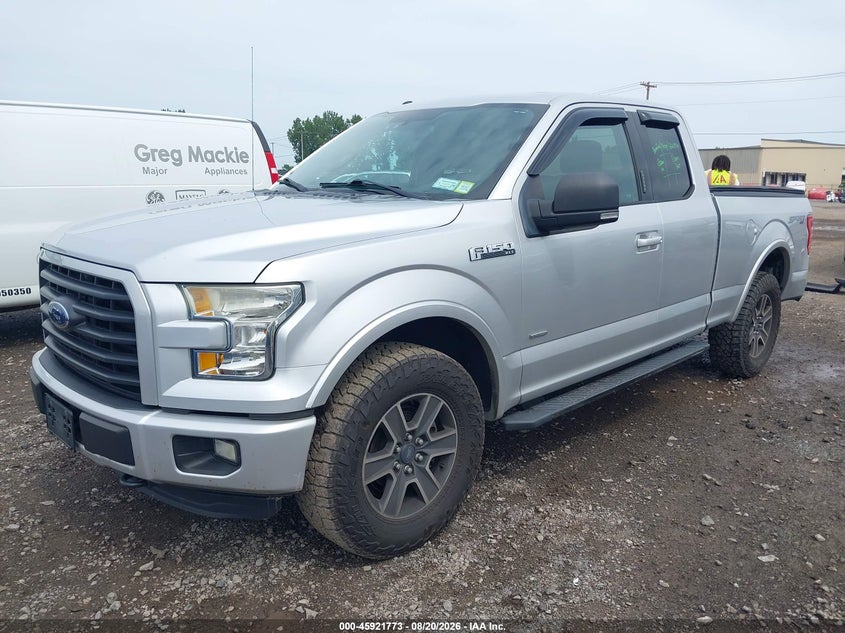2015 Ford F-150, Rear, IAAI, VIN 1FTEX1EPXFFB80302 — photo 2