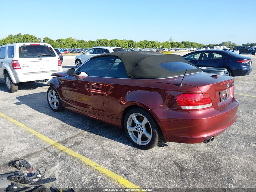 2013 BMW 1 SERIES CABRIO 3.0L I-6 DOHC, VVT, 230HP
