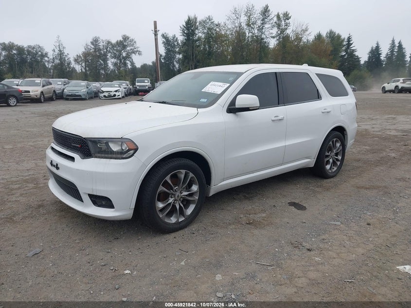 Vin: 1c4rdhdg1kc700984, lot: 46420930, dodge durango gt plus rwd 20192