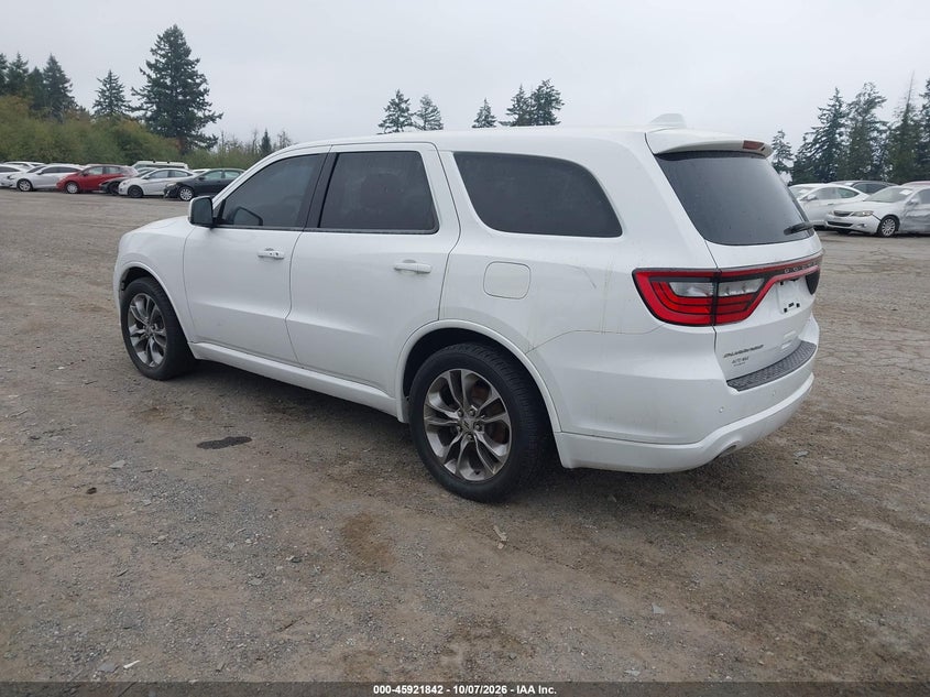 Vin: 1c4rdhdg1kc700984, lot: 46420930, dodge durango gt plus rwd 20193