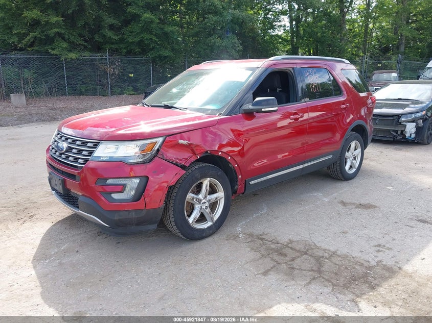 Vin: 1fm5k8d81ggd08337, lot: 46420935, ford explorer xlt 20162