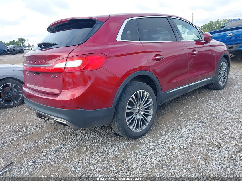 2016 LINCOLN MKX auction photo 4