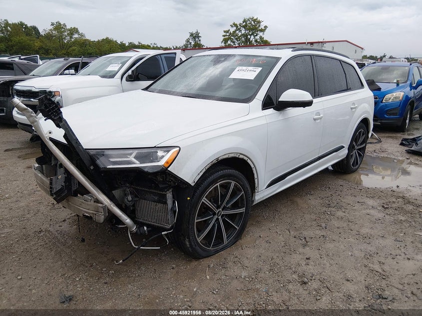 2021 Audi Q7, Front End, IAAI, VIN WA1LXAF77MD022444 — photo 2
