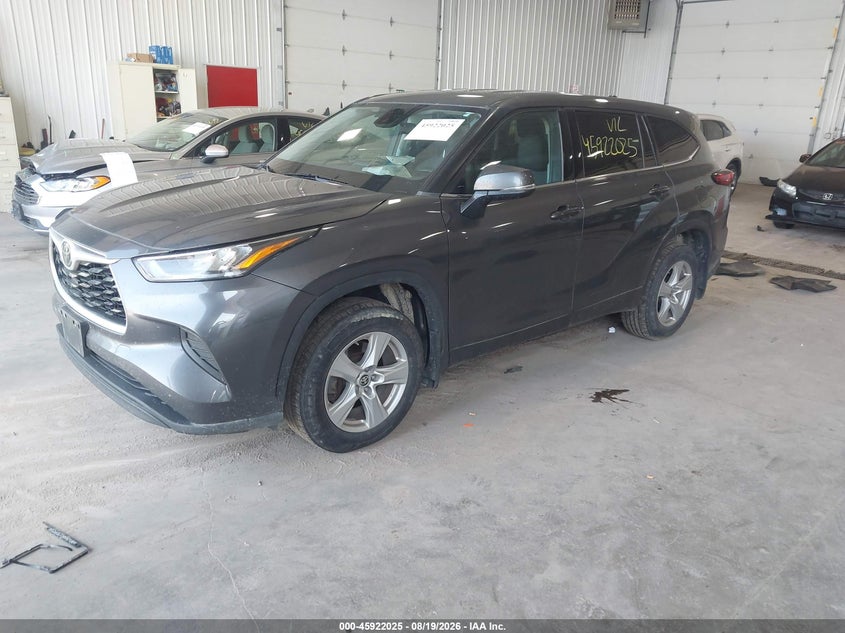 2020 Toyota Highlander, Right Side, IAAI, VIN 5TDCZRBH4LS512582 — photo 2