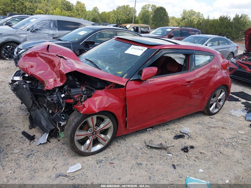 HYUNDAI VELOSTER 2012 VIN KMHTC6AD2CU032269